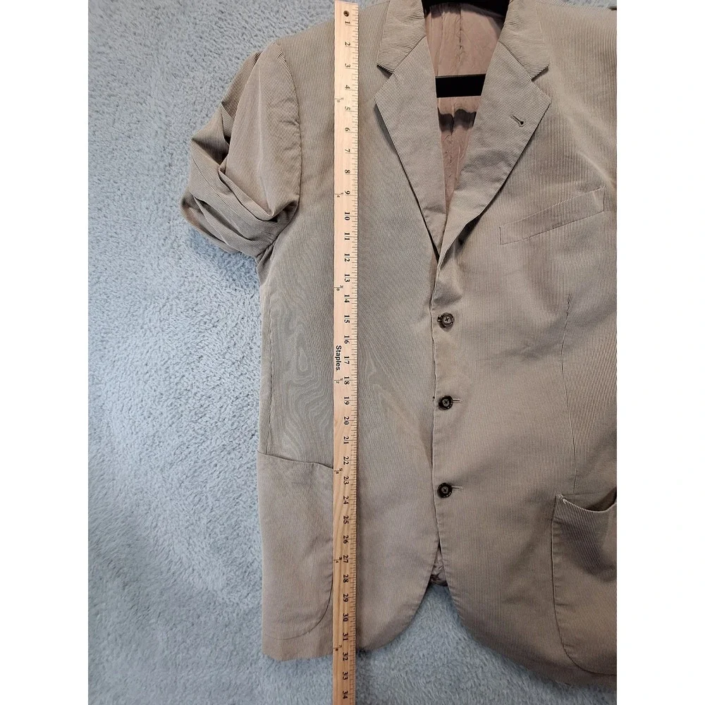 Joseph Abboud Men's Tan 3 Button Blazer Sport Coat Jacket Size 42L Made in USA‎